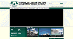 Desktop Screenshot of himalayanexpeditions.com