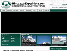 Tablet Screenshot of himalayanexpeditions.com